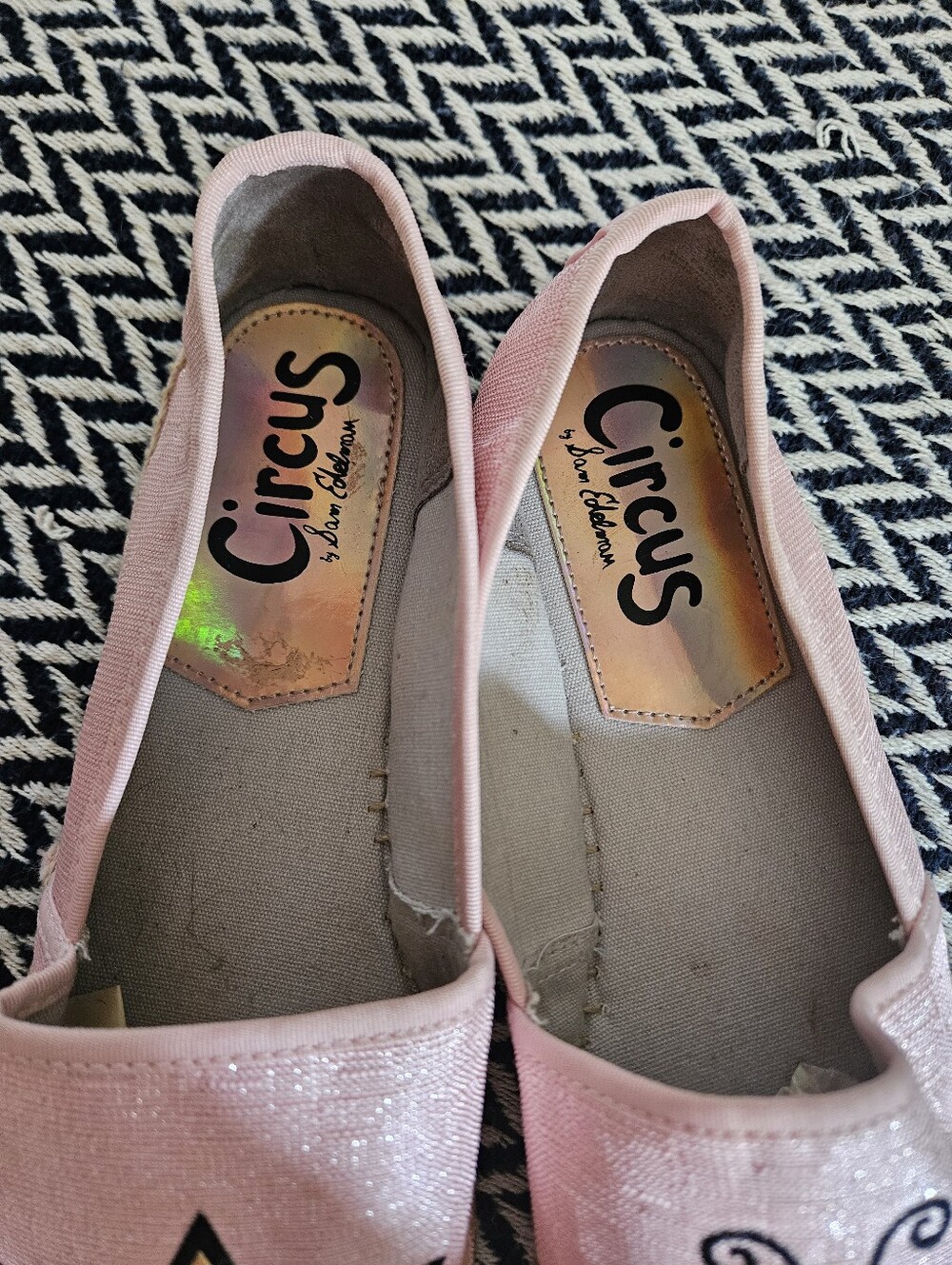 Like New! Circus By Sam Edelman "Queen Bee" Pink Flats, Size 10(M) - Picture 6 of 6